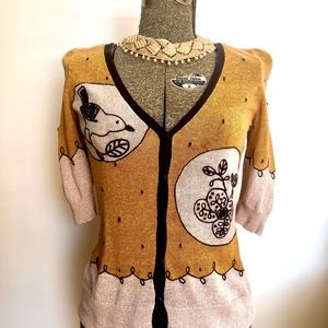 Anthro Knitted and Knotted ChiffChaff Cardigan
